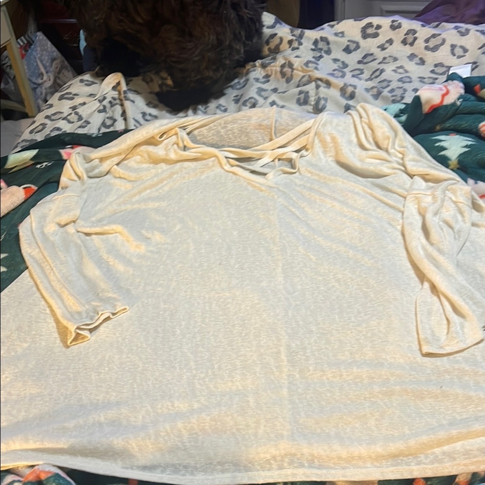 Elegant Women's Cream Blouse